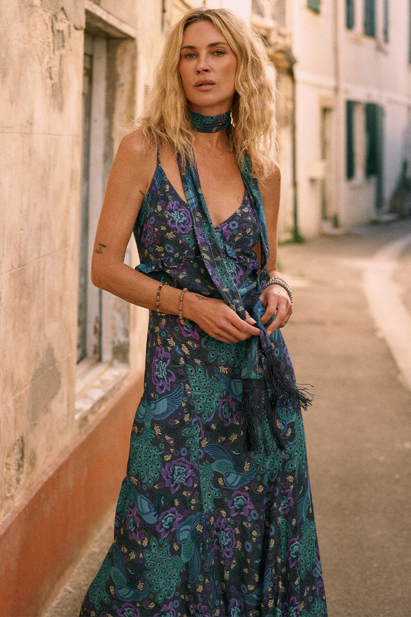 Bohème Bias Slip Dress