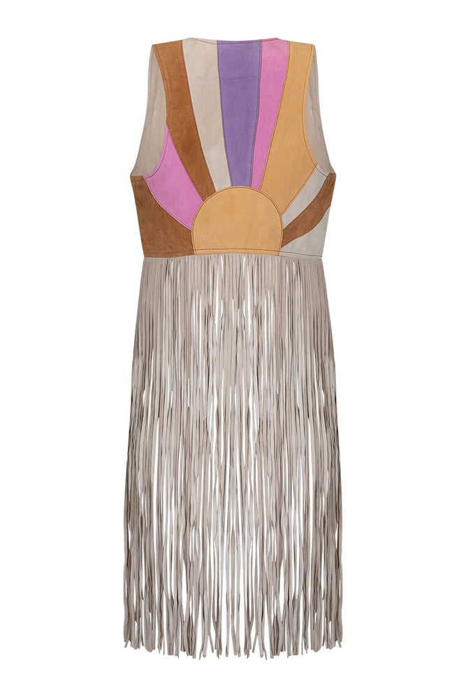 Aquarius Suede Tassel Vest