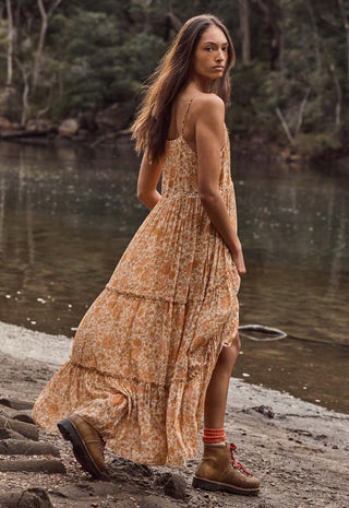 Sunwashed Strappy Midi Dress